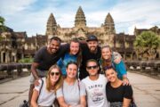 Cambodia SiemReap Angkor Wat friends
